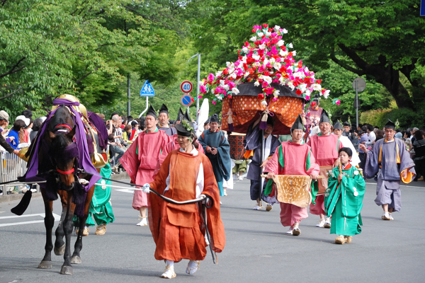 葵祭 牽馬 風流傘