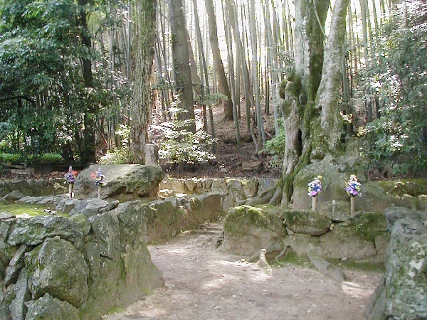 宗鏡禅師の墓（左）と細川頼之の墓（右）